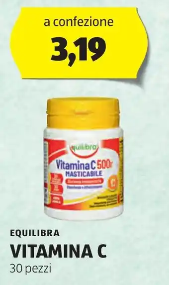 ALDI EQUILIBRA VITAMINA C 30 pezzi offerta