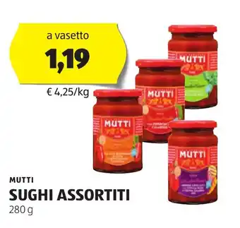 ALDI MUTTI SUGHI ASSORTITI 280 g offerta