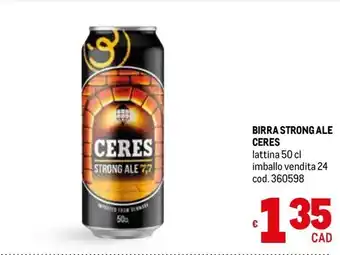 BIRRA STRONG ALE CERES lattina 50 cl