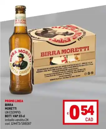 Metro BIRRA MORETTI offerta