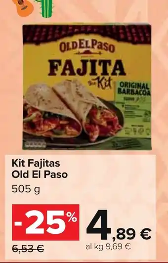 Carrefour Market Kit Fajitas Old El Paso offerta