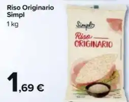 Carrefour Market Riso Originario Simpl 1 kg offerta