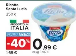 Carrefour Market Ricotta Santa Lucia 250 g offerta