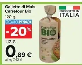 Carrefour Market Gallette di Mais Carrefour Bio offerta