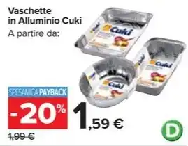 Vaschette in Alluminio Cuki
