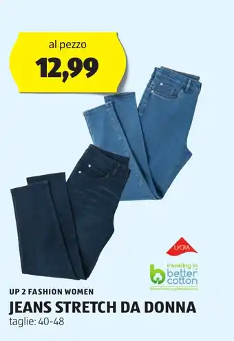 ALDI UP 2 FASHION WOMEN JEANS STRETCH DA DONNA offerta