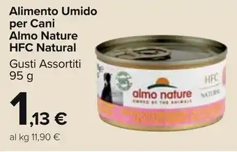 Carrefour Market Alimento Umido per Cani Almo Nature HFC Natural Gusti Assortiti 95 g offerta