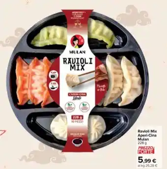 Carrefour Market Ravioli Mix Aperi-Cina Mulan 228 g offerta
