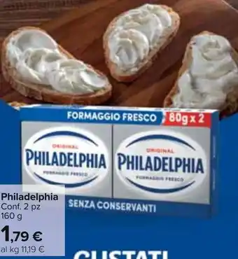 Carrefour Market Philadelphia Conf. 2 pz 160 g offerta