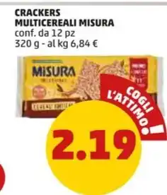 PENNY CRACKERS MULTICEREALI MISURA conf. da 12 pz 320 g offerta