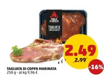 PENNY TAGLIATA DI COPPA MARINATA 250 g offerta