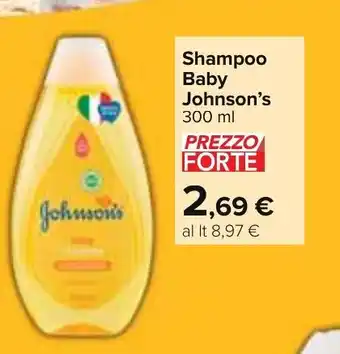Carrefour Market Shampoo Baby Johnson's 300 ml offerta