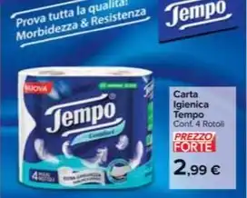 Carrefour Market Carta Igienica Tempo Conf. 4 Rotoli offerta