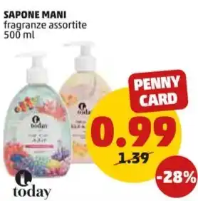 PENNY SAPONE MANI fragranze assortite 500 ml offerta