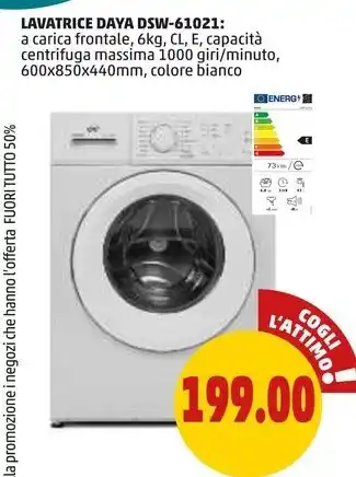 PENNY LAVATRICE DAYA DSW-61021 offerta