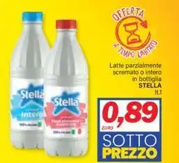 Ard Discount Latte parzialmente scremato o intero in bottiglia STELLA lt.1 offerta