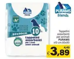 Ard Discount Tappetini assorbenti per animali PURAMS x10 cm.60x90 offerta