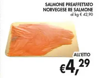 Coal SALMONE PREAFFETTATO NORVEGESE RE SALMONE offerta