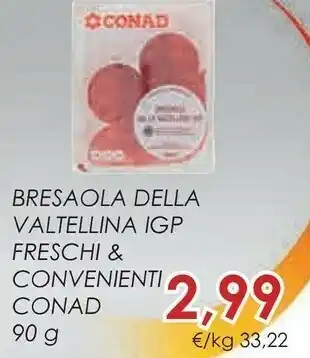 Conad City Conad - Bresaola Della Valtellina IGP 90 G(ml) offerta