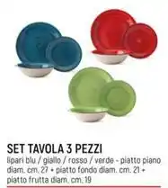 IperFamila SET TAVOLA 3 PEZZI offerta
