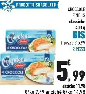 Conad City Findus 4 Croccole 400 G(ml) offerta