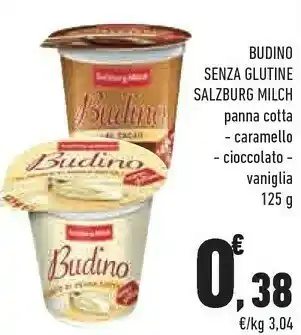 Conad City Salzburg milch Budino Senza Glutine Panna Cotta , Caramello, Cioccolato, Vaniglia offerta