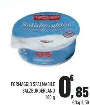 Conad City Salzburgerland Formaggio Spalmabile offerta