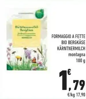 Conad City Bergkäse Kärntnermilch Formaggio A Fette Montagna offerta