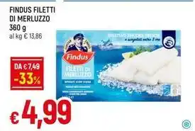 IperFamila FINDUS FILETTI DI MERLUZZO offerta