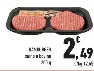 Conad City Hamburger Suino E Bovino offerta
