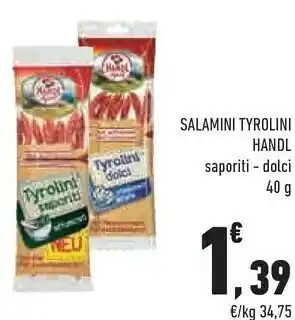 Conad City Handl Tyrol - Tyrolini Dolci 40 G(ml) offerta