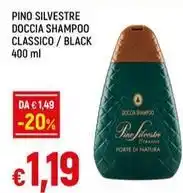 IperFamila PINO SILVESTRE DOCCIA SHAMPOO CLASSICO / BLACK offerta