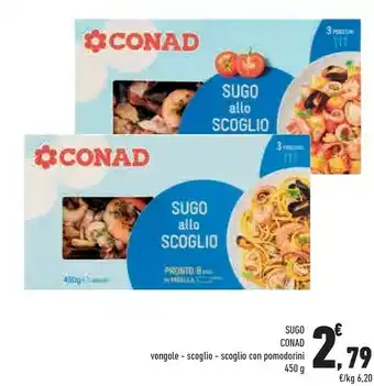 Conad City Conad Sughi Vongole 450 G offerta
