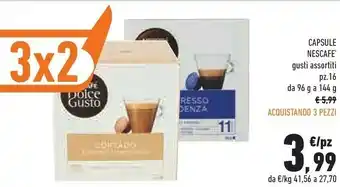 Conad City Nescafé Nestle Nescafe Dolce Gusto Latte Macchiato Capsule Caffè 16 Pezzo(i) offerta