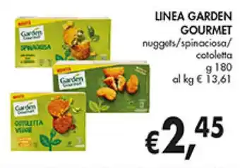 Coal LINEA GARDEN GOURMET nuggets/spinaciosa/ cotoletta g 180 offerta
