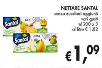 Coal NETTARE SANTAL senza zuccheri aggiunti vari gusti ml 200 x 3 offerta