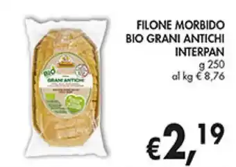 Coal FILONE MORBIDO BIO GRANI ANTICHI INTERPAN g 250 offerta