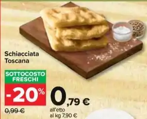 Carrefour Market Schiacciata Toscana offerta