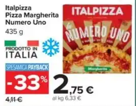 Carrefour Market Italpizza Pizza Margherita Numero Uno offerta