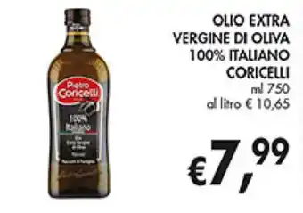 Coal OLIO EXTRA VERGINE DI OLIVA 100% ITALIANO CORICELLI ml 750 offerta