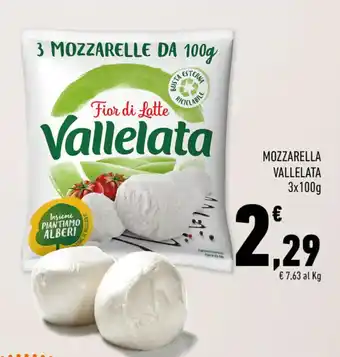 Conad MOZZARELLA VALLELATA 3x100g offerta