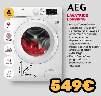 Fiducia & Convenienza AEG LAVATRICE L6FB1945 offerta