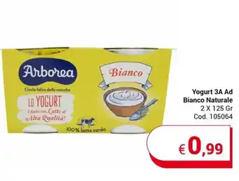 Yogurt 3A Ad Bianco Naturale 2 X 125 Gr