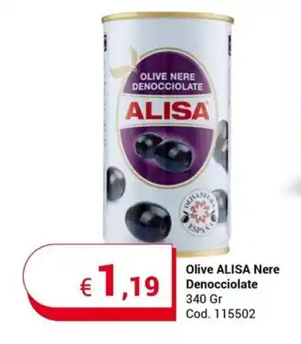 Centro Cash Olive ALISA Nere Denocciolate 340 Gr offerta