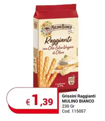 Centro Cash Grissini Raggianti MULINO BIANCO 230 Gr offerta