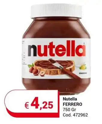 Nutella FERRERO 750 Gr