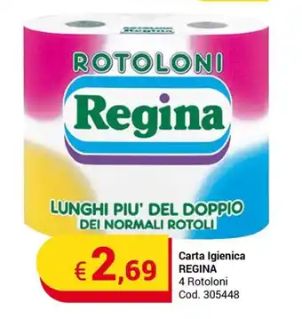 Carta Igienica REGINA 4 Rotoloni