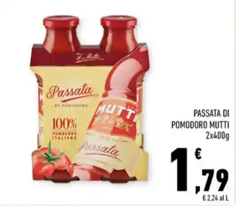Conad PASSATA DI POMODORO MUTTI 2x400g offerta
