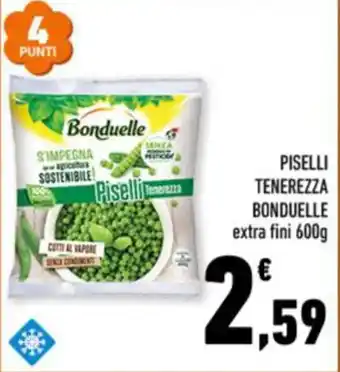 Conad PISELLI TENEREZZA BONDUELLE extra fini 600g offerta