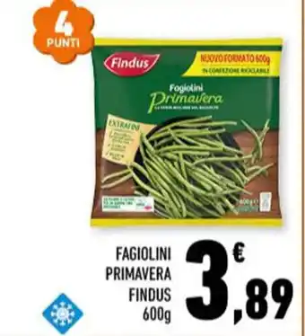 Conad FAGIOLINI PRIMAVERA FINDUS 600g offerta